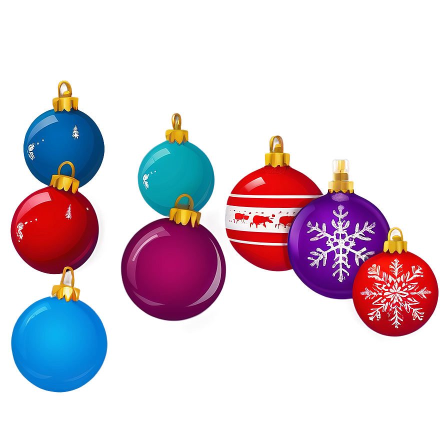 Cartoon Christmas Ornaments Png 62 PNG image