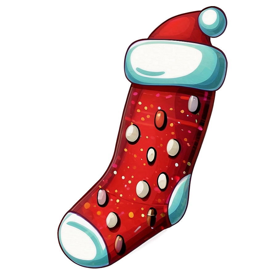 Cartoon Christmas Stocking Png 06132024 PNG image