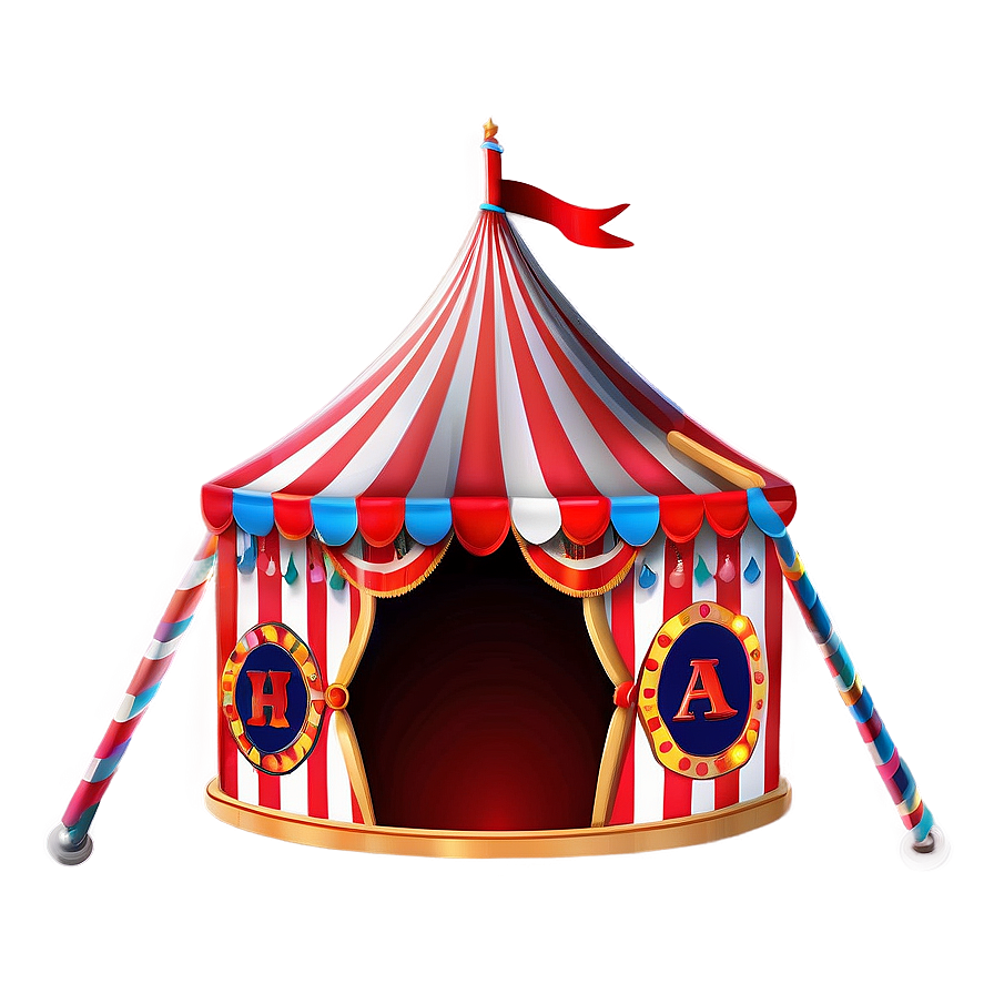 Cartoon Circus Tent Image Png Ttf PNG image