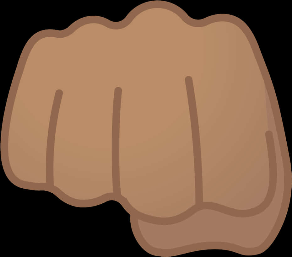 Cartoon Clenched Fist Illustration PNG image