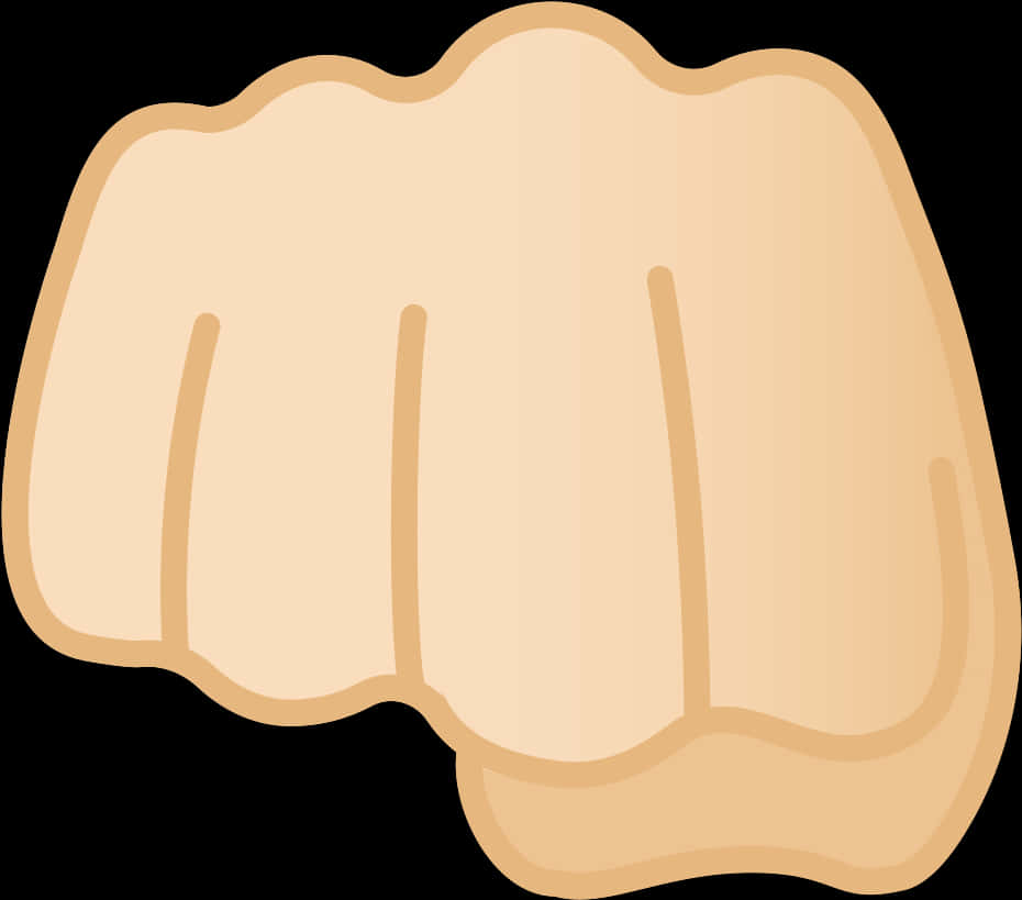 Cartoon Clenched Fist Illustration PNG image