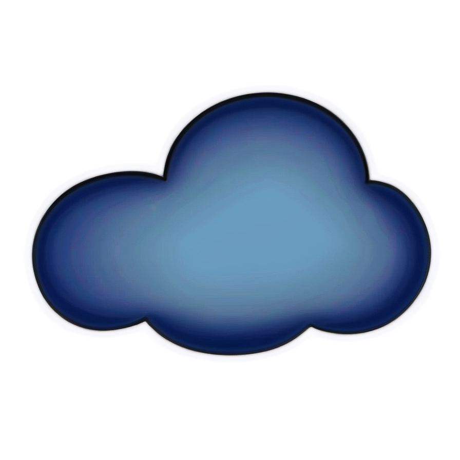 Cartoon Cloud Emoji Png 06272024 PNG image