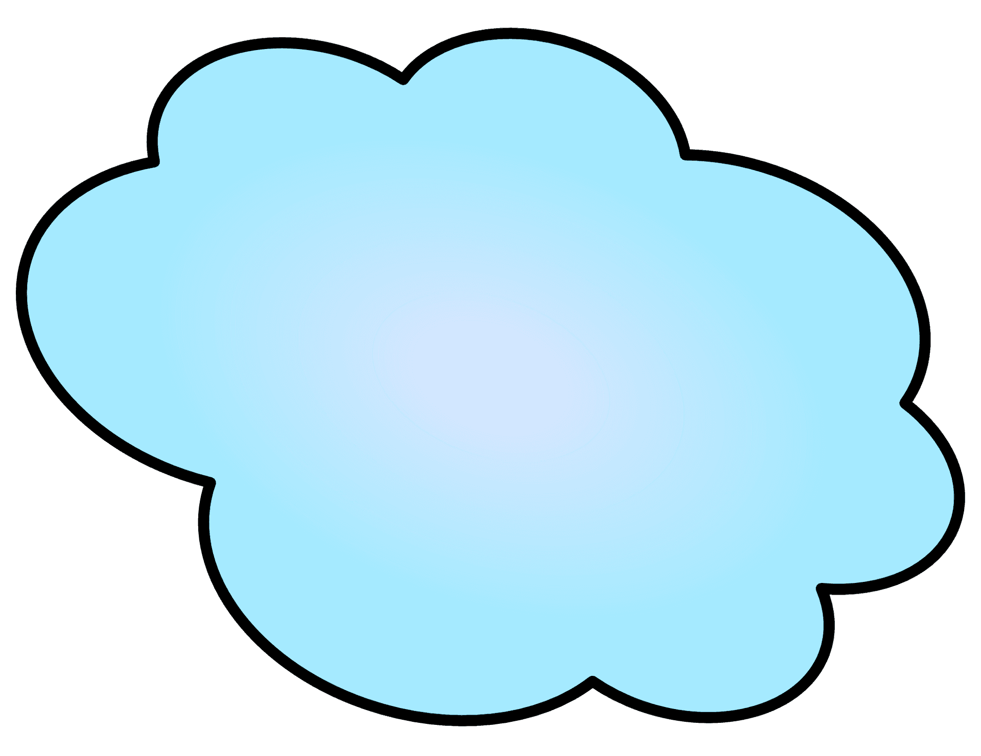 Cartoon Cloud Graphic PNG image