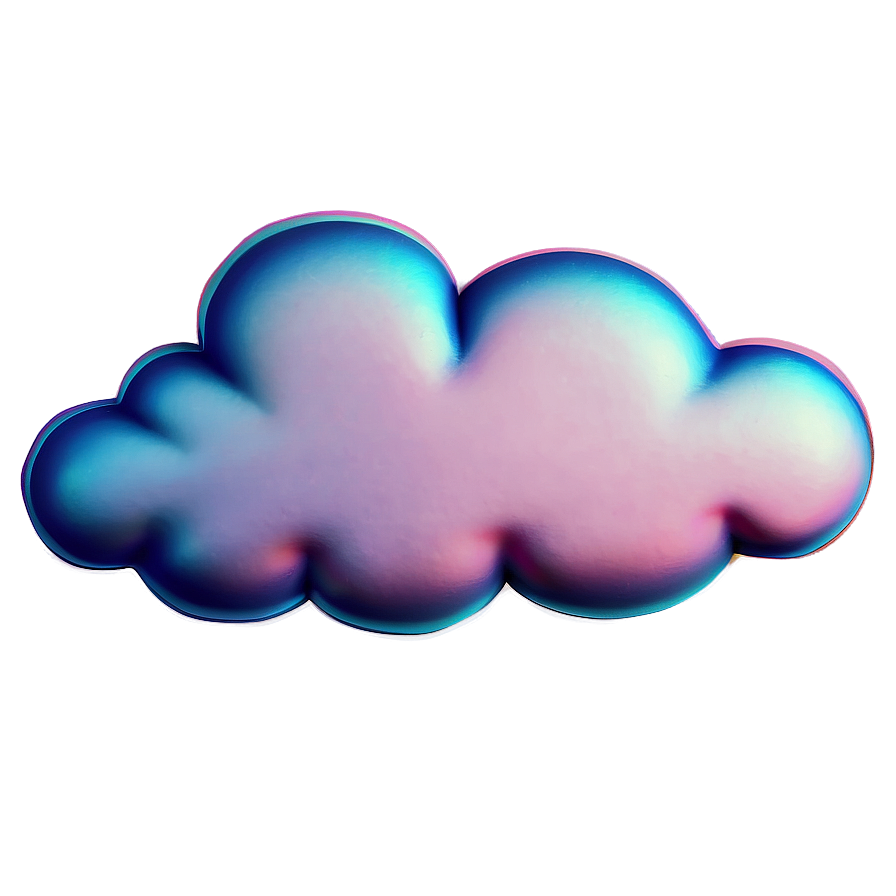 Cartoon Cloud In Pastel Colors Png Xew8 PNG image