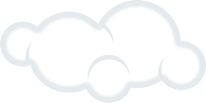 Cartoon Cloud Vector PNG image