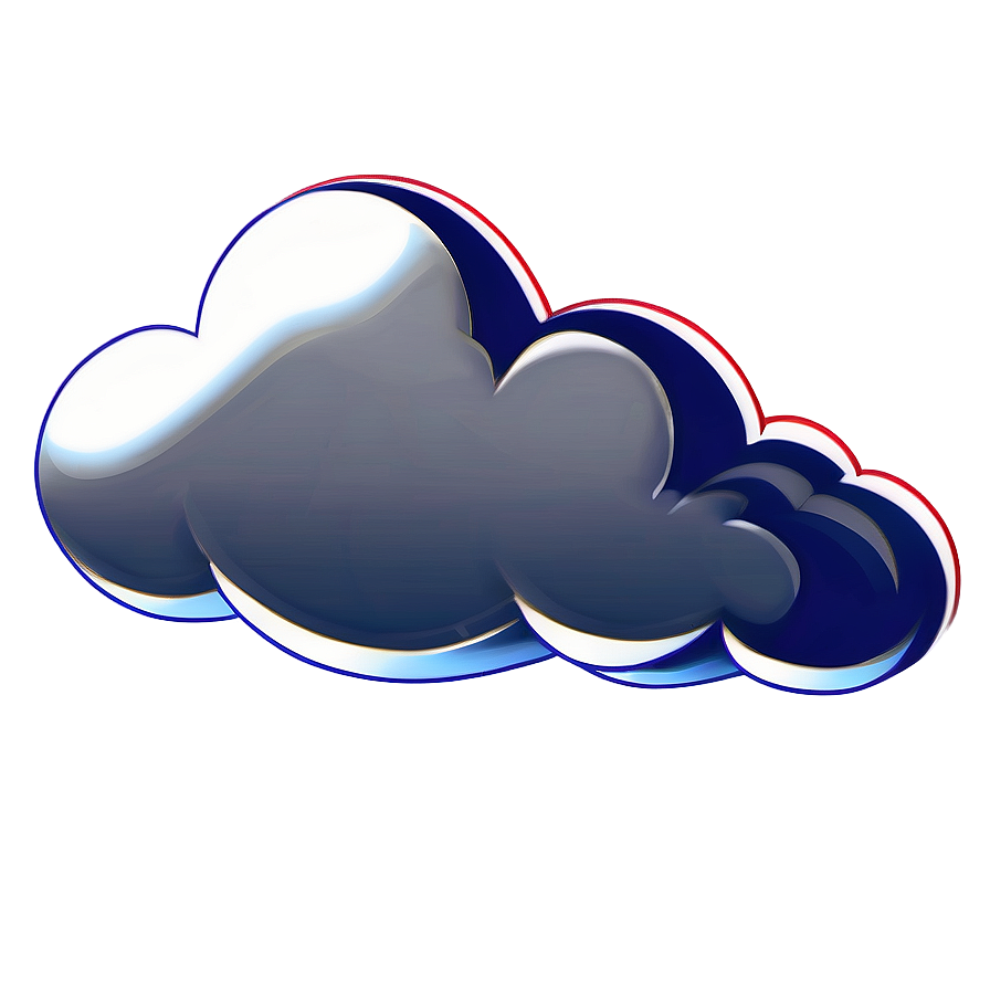 Cartoon Cloud With Bow Png Uor PNG image