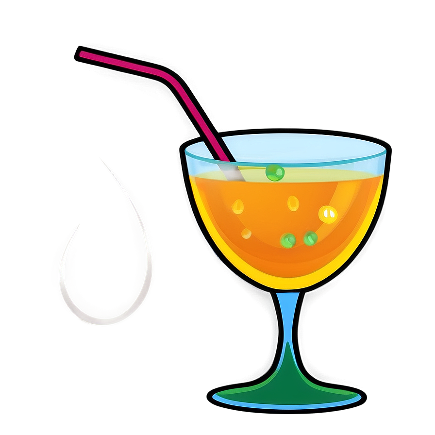 Cartoon Cocktail Glass Png 26 PNG image