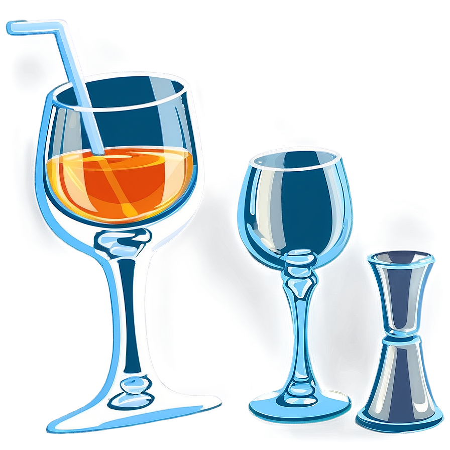 Cartoon Cocktail Glass Png Udd PNG image