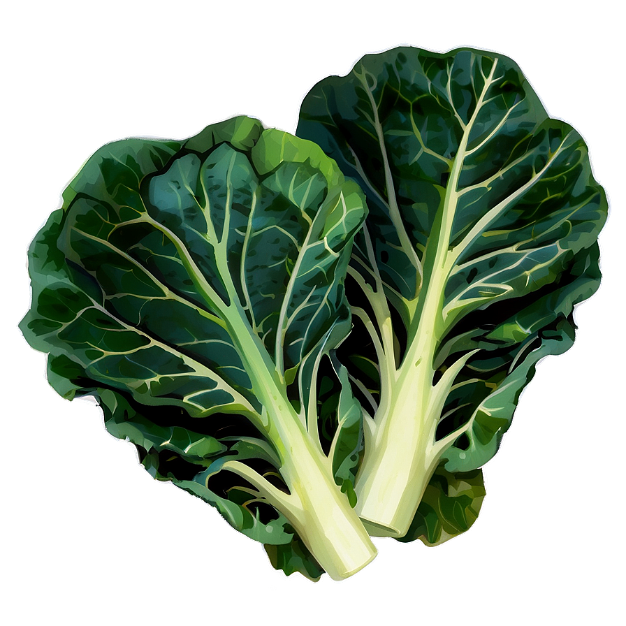 Cartoon Collard Greens Png 06252024 PNG image