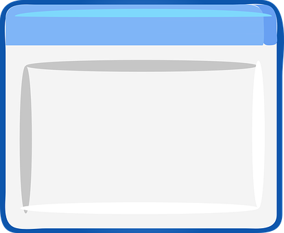 Cartoon Computer Window Icon PNG image