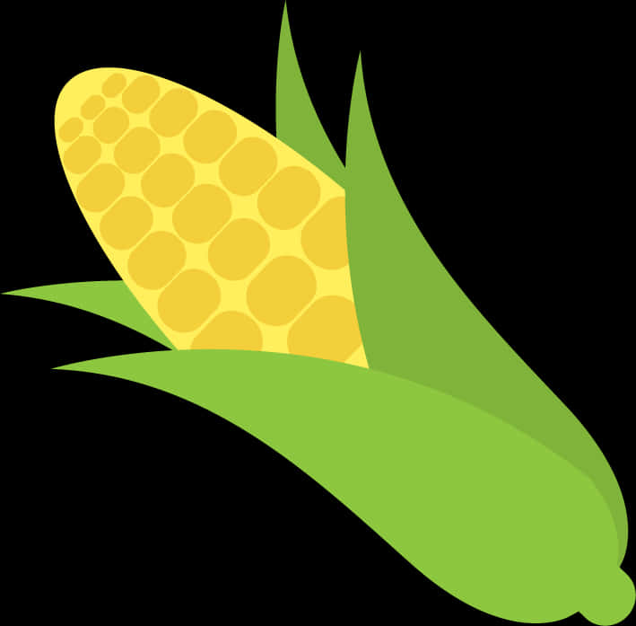 Cartoon Corn Ear Vector PNG image