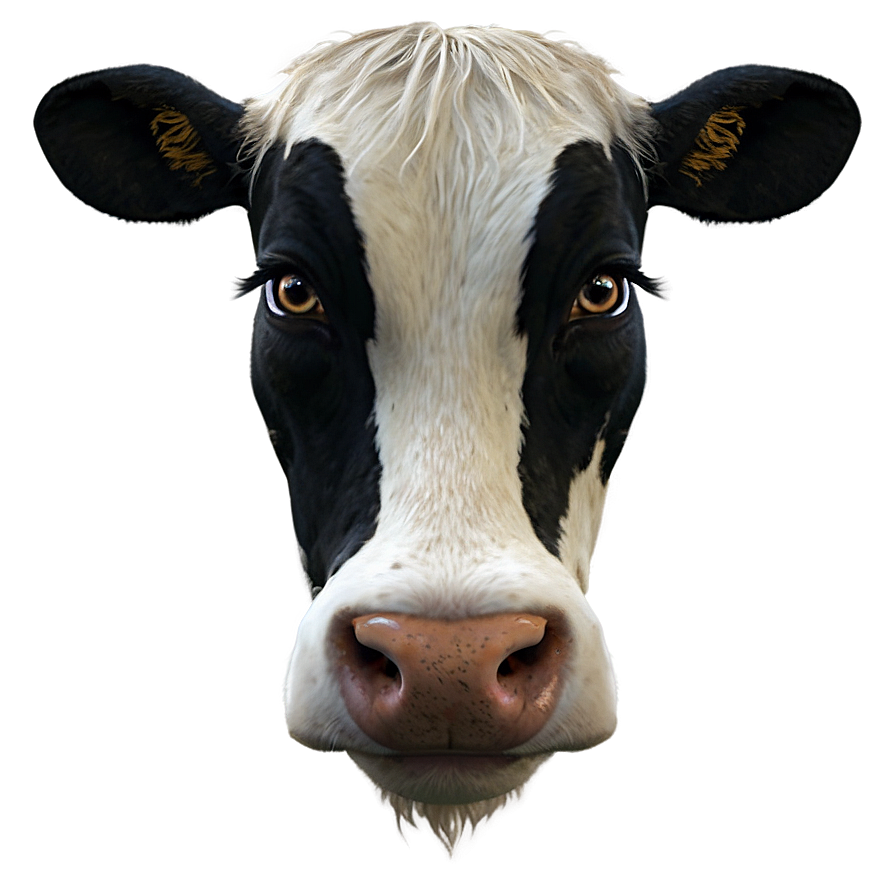 Cartoon Cow Face Png Obb PNG image