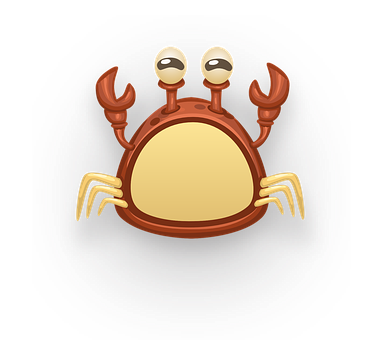 Cartoon Crab Graphic PNG image