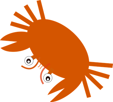 Cartoon Crab Graphic PNG image