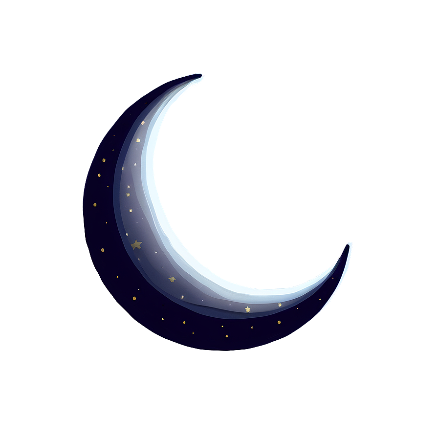 Cartoon Crescent Moon Png 06252024 PNG image