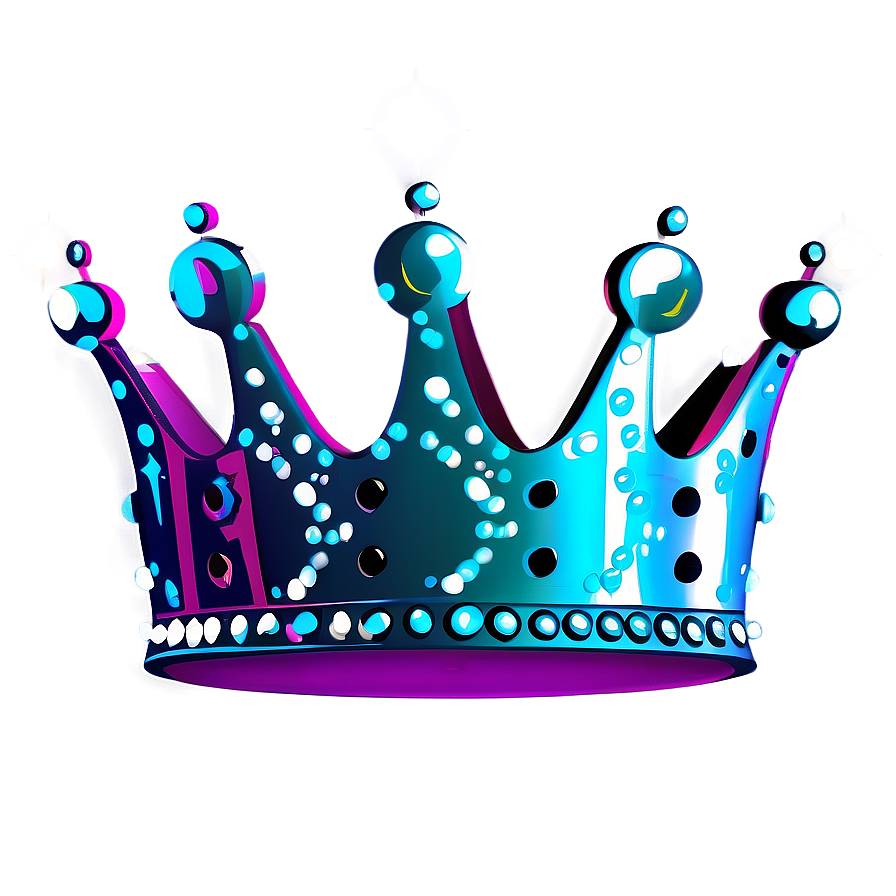 Cartoon Crown With Sparkles Png 06132024 PNG image