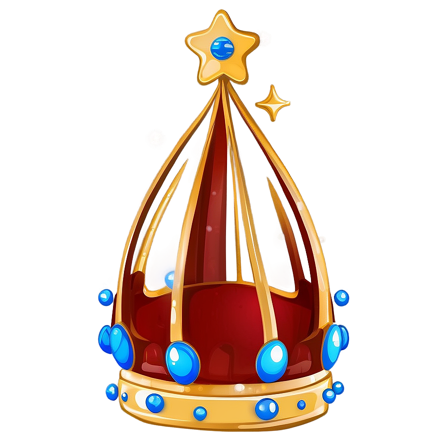 Cartoon Crown With Sparkles Png 58 PNG image