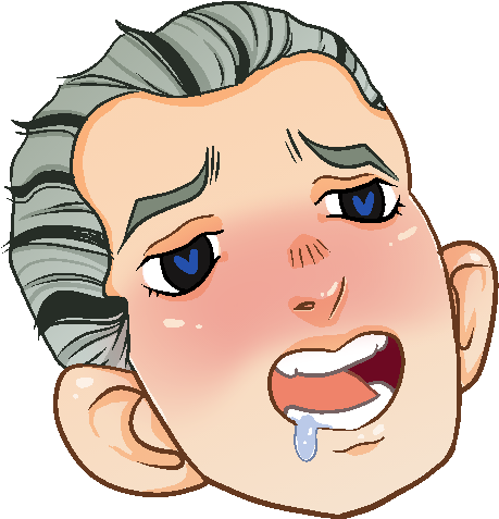 Cartoon Crying Emote PNG image