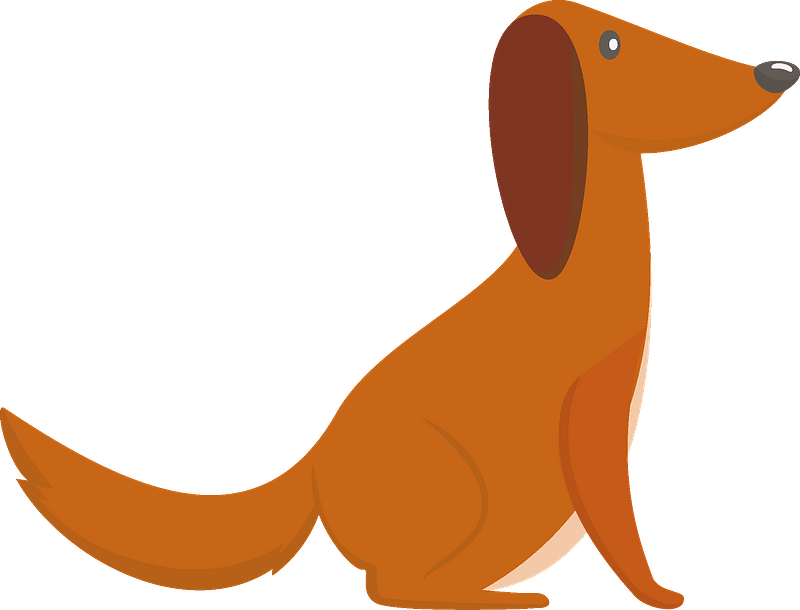 Cartoon Dachshund Side View.png PNG image