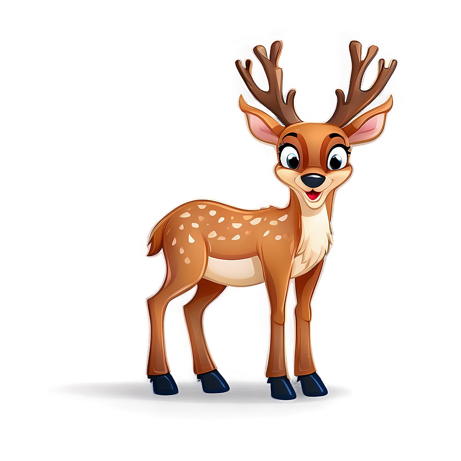 Cartoon Deer Character Png Noc6 PNG image