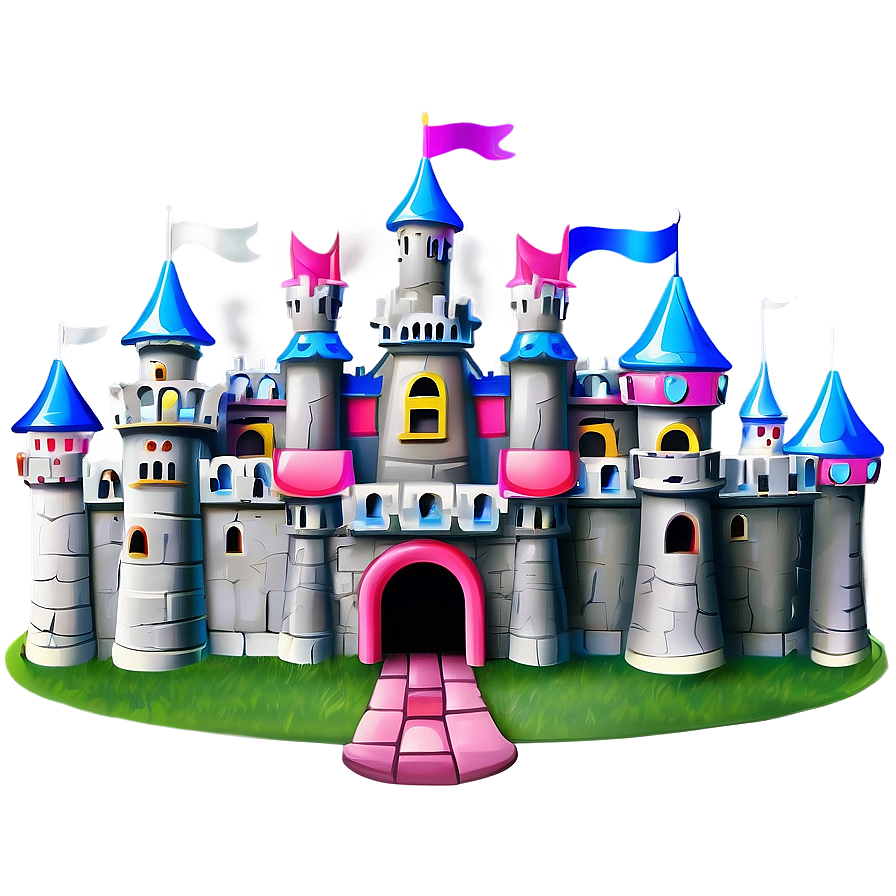 Cartoon Disney Castle Design Png 05242024 PNG image