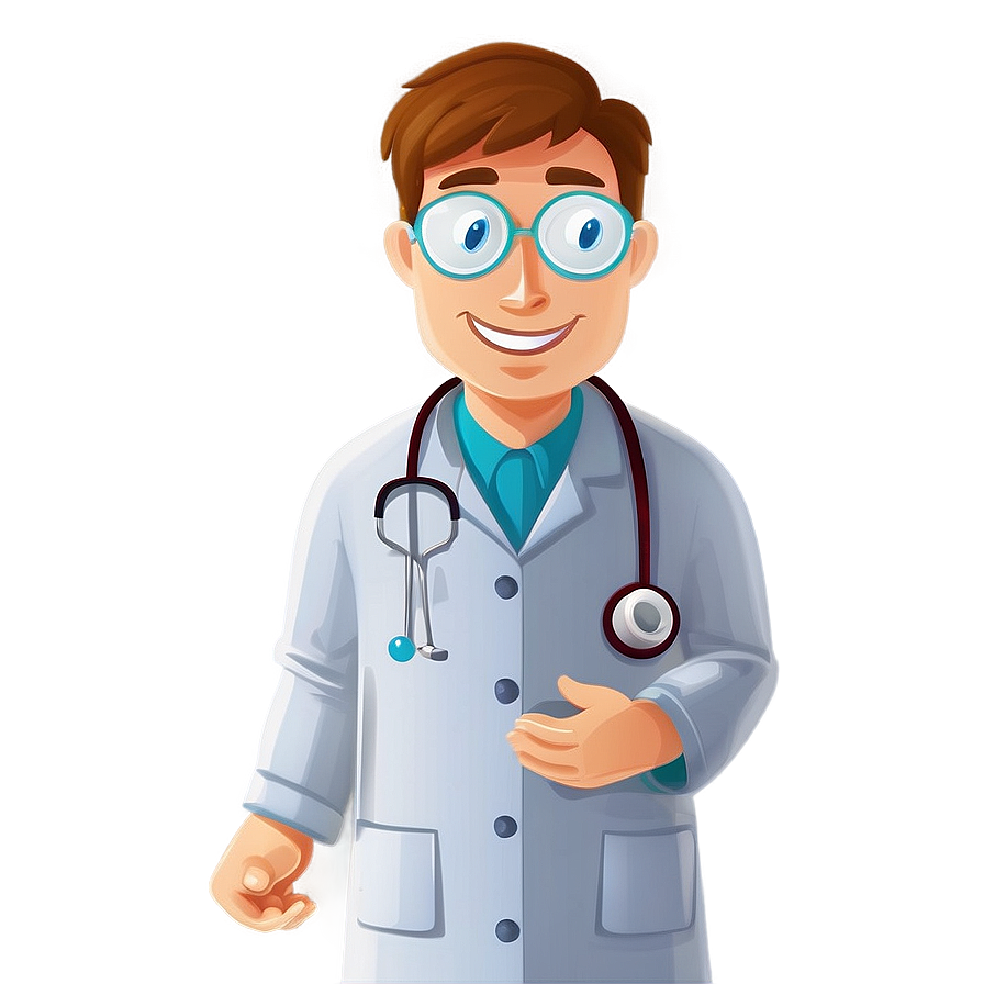 Cartoon Doctor Doing Checkup Png Tcm82 PNG image