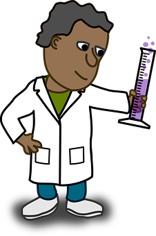 Cartoon Doctor Holding Syringe PNG image