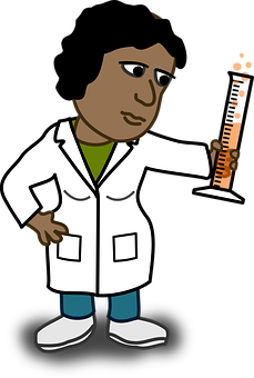 Cartoon Doctor Holding Syringe PNG image