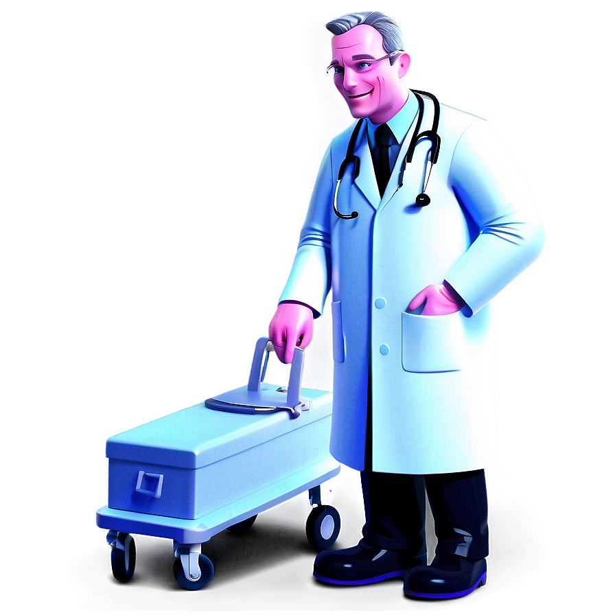 Cartoon Doctor Providing Care Png Ecf3 PNG image