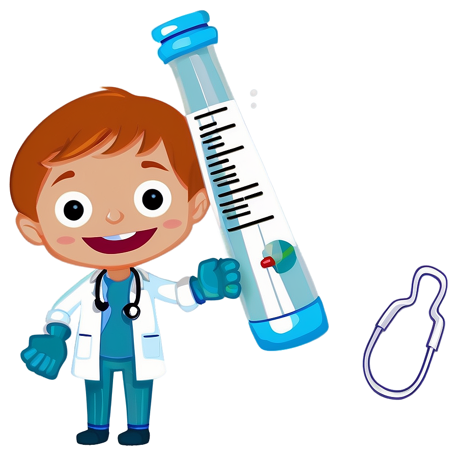 Cartoon Doctor With Syringe Png 81 PNG image