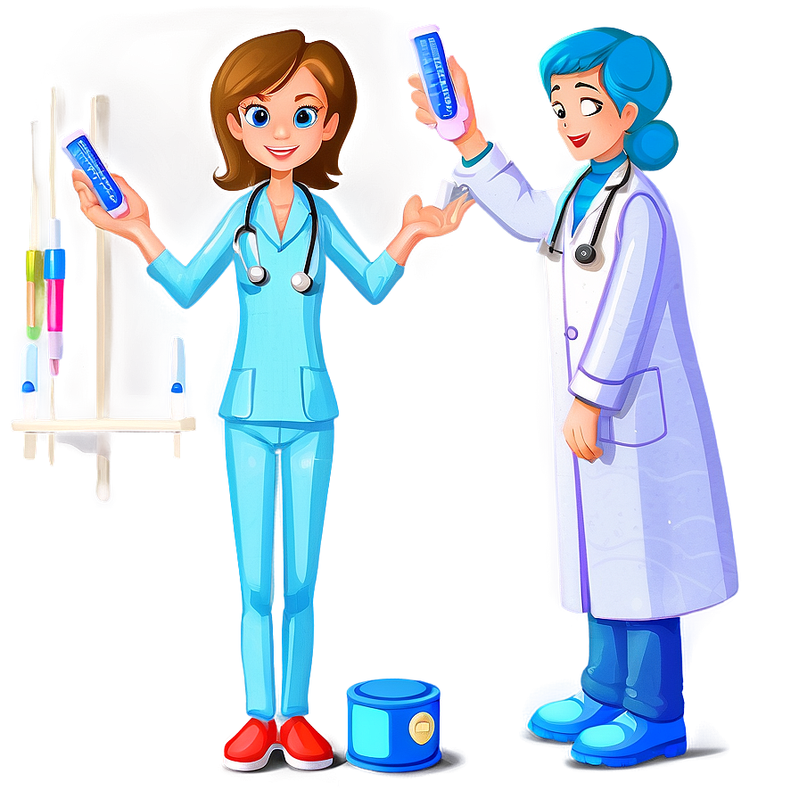 Cartoon Doctor With Thermometer Png 06262024 PNG image