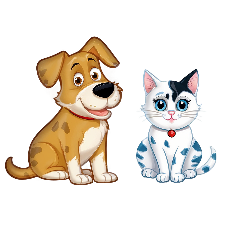 Cartoon Dog And Cat Png 11 PNG image