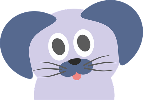 Cartoon Dog Face Illustration PNG image