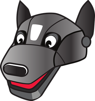 Cartoon Dog Head Graphic PNG image