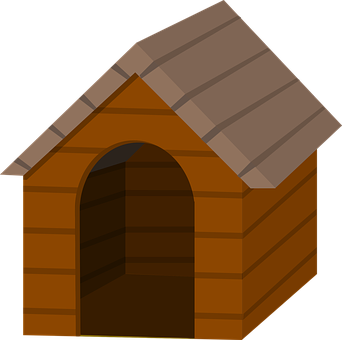 Cartoon Dog House Graphic PNG image