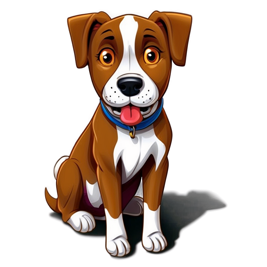 Cartoon Dog Sitting Png 31 PNG image