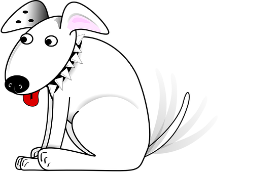 Cartoon Dog Wagging Tail PNG image