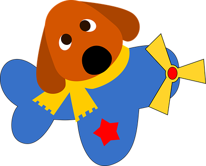 Cartoon Dogin Superhero Costume PNG image