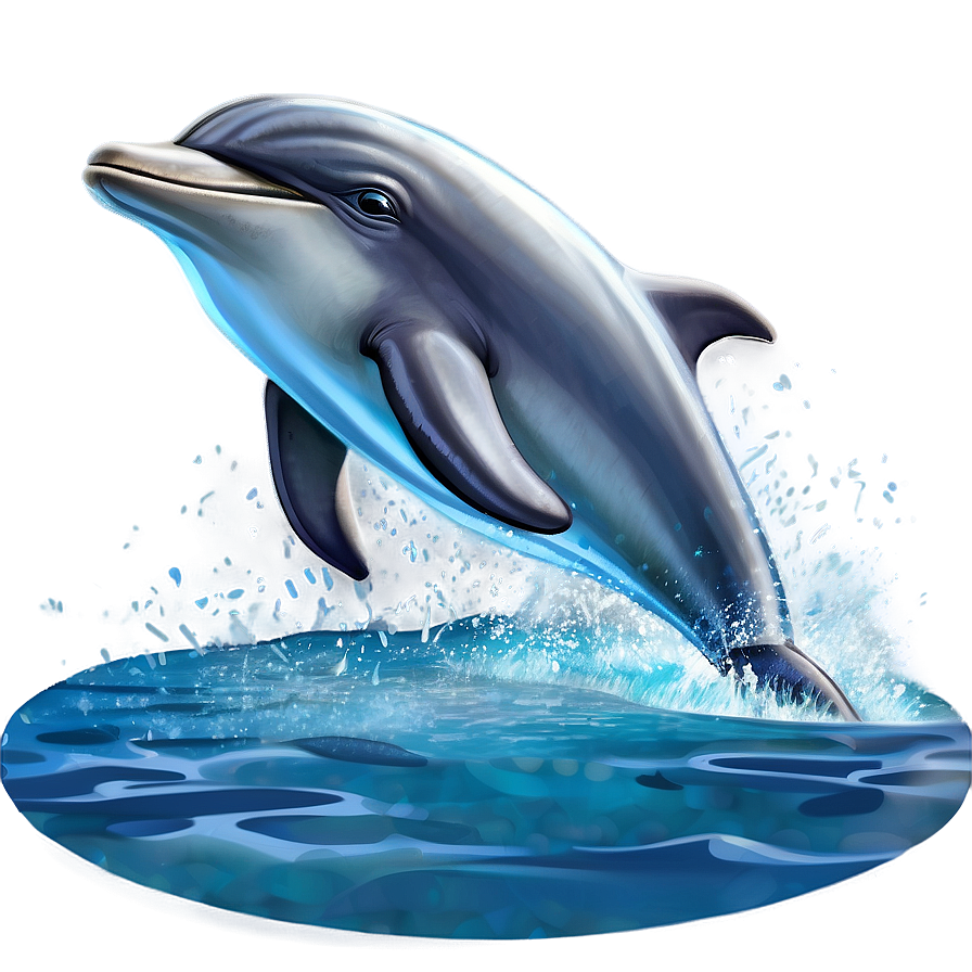 Cartoon Dolphin Adventure Png 06272024 PNG image