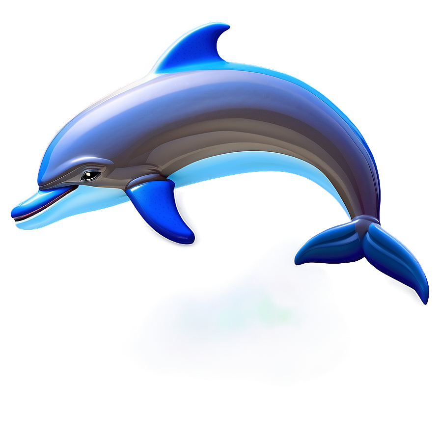 Cartoon Dolphin In Sunlight Png Phf PNG image