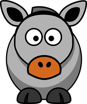 Cartoon Donkey Graphic PNG image