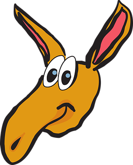 Cartoon Donkey Head Vector PNG image