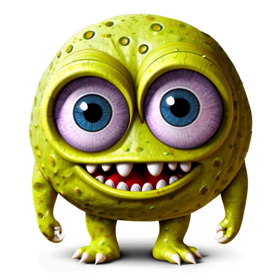 Cartoon Doodle Monster Png 05232024 PNG image