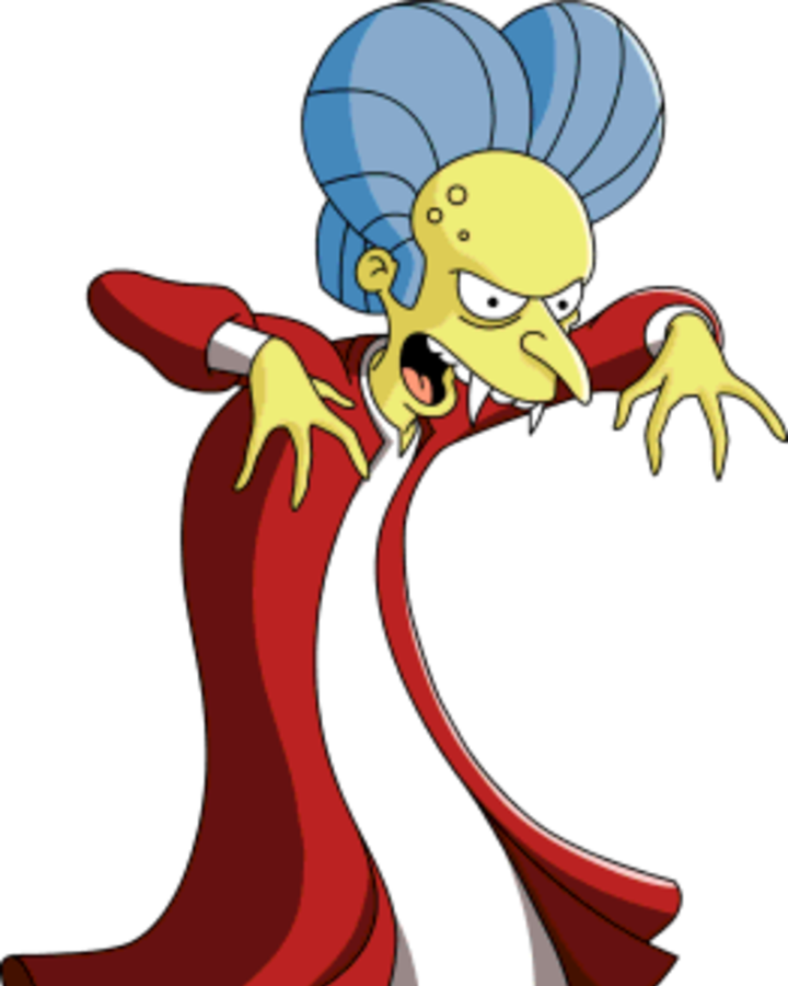 Cartoon Dracula Parody Character PNG image