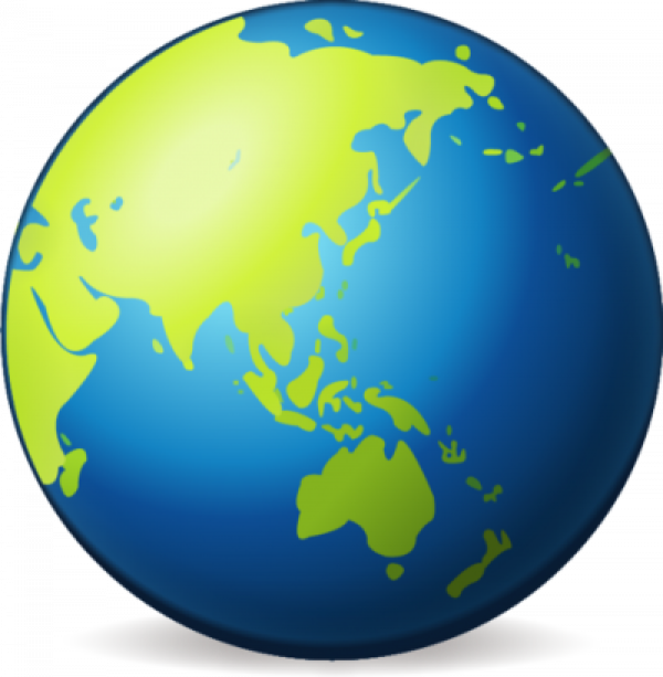 Cartoon Earth Globe Graphic PNG image