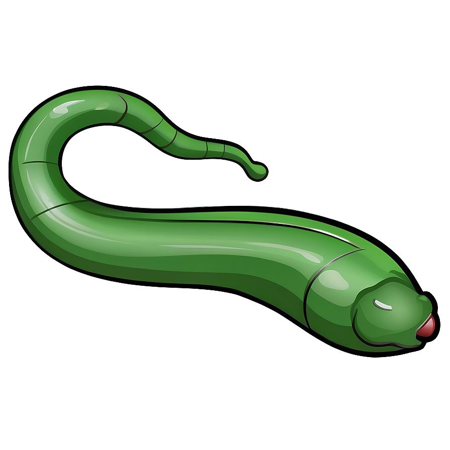 Cartoon Earthworm Clipart Png 06212024 PNG image