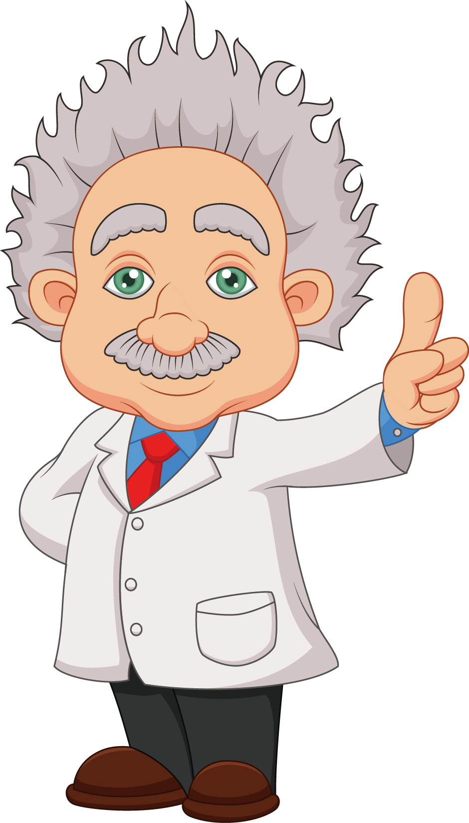 Cartoon_ Einstein_ Thumbs_ Up PNG image