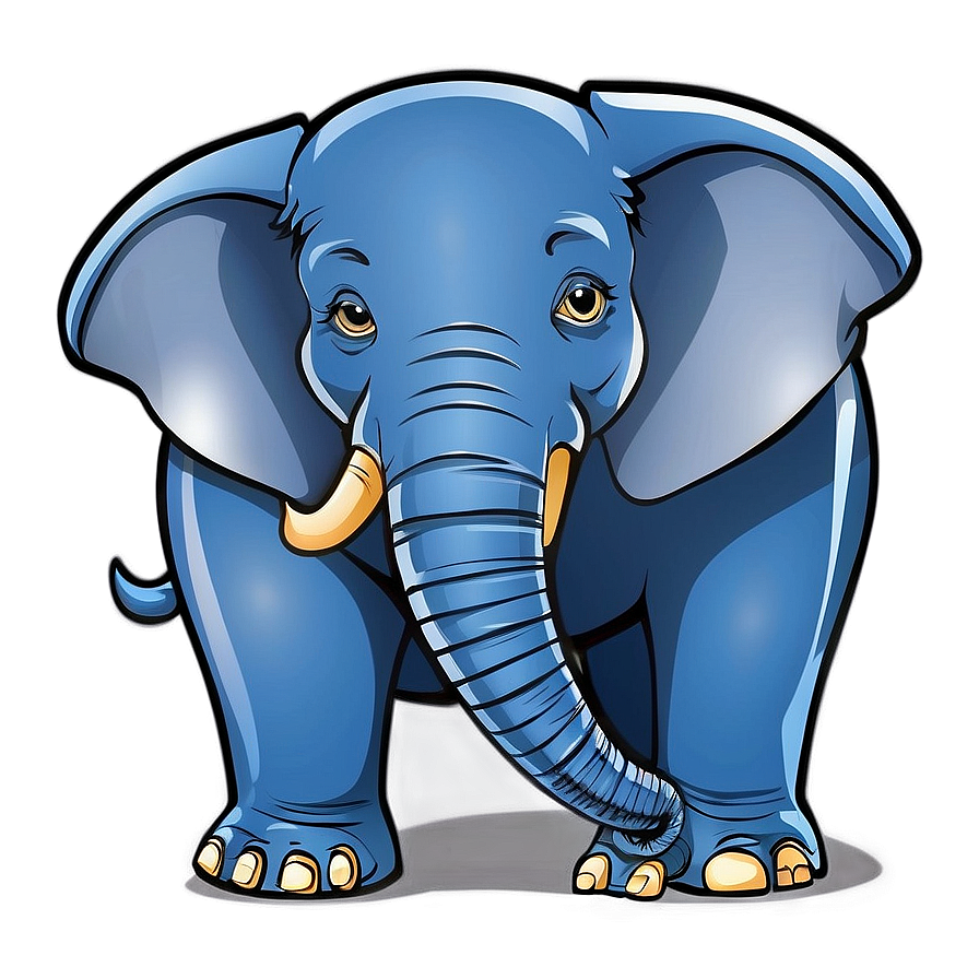 Cartoon Elephant B PNG image