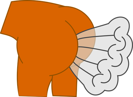 Cartoon Elephant Blowing Air PNG image