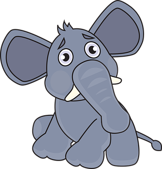 Cartoon Elephant Character PNG image